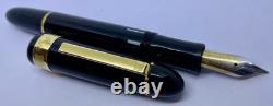 SENATOR PRESIDENT Fountain Pen- Black& Gold- Cigar/ Torpedo Shape- Montblanc 149
