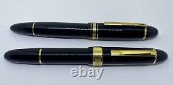 SENATOR PRESIDENT Fountain Pen- Black& Gold- Cigar/ Torpedo Shape- Montblanc 149