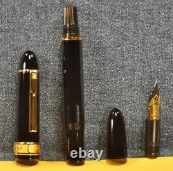 SENATOR President Black> OVERSIZE German Fountain pen c. 1981's withbox NOS