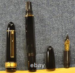 SENATOR President Black> OVERSIZE German Fountain pen c. 1981's withbox NOS