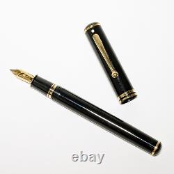 SHEAFFER CONNAISSEUR 18K 750 GOLD Nib Fountain Pen Black Scratches White Dot