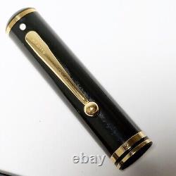 SHEAFFER CONNAISSEUR 18K 750 GOLD Nib Fountain Pen Black Scratches White Dot