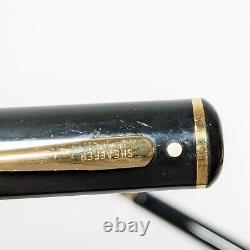 SHEAFFER CONNAISSEUR 18K 750 GOLD Nib Fountain Pen Black Scratches White Dot