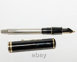 SHEAFFER CONNAISSEUR 18K 750 GOLD Nib Fountain Pen Black Scratches White Dot