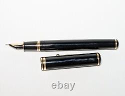 SHEAFFER CONNAISSEUR 18K 750 GOLD Nib Fountain Pen Black Scratches White Dot