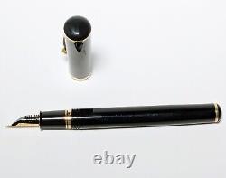 SHEAFFER CONNAISSEUR 18K 750 GOLD Nib Fountain Pen Black Scratches White Dot