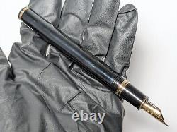 SHEAFFER CONNAISSEUR 18K 750 GOLD Nib Fountain Pen Black Scratches White Dot