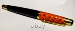 SIGNUM Python Cap Black Barrel Gold Trim 18K GOLD M Nib Fountain Pen, Unused