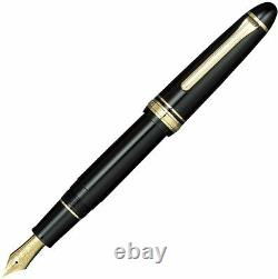 Sailor 1911 11-2021-420 Gold Profit Large 21K Fountain Pen Black Medium Nib