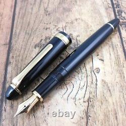 Sailor 1911 Nibm 14k Gold Founded Fountain Pen Black Made Japan A186