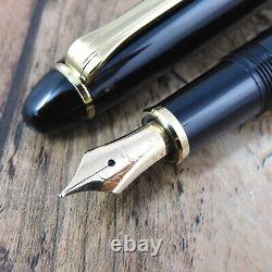 Sailor 1911 Nibm 14k Gold Founded Fountain Pen Black Made Japan A186