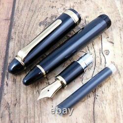 Sailor 1911 Nibm 14k Gold Founded Fountain Pen Black Made Japan A186