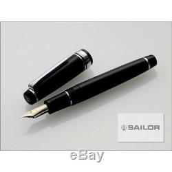 Sailor 1911 Professional Gear Silver Fountain Pen Black Fine Nib 11-2037-220