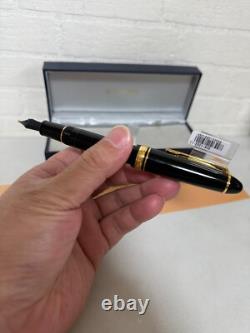 Sailor 1911 Profit Large Fountain Pen Black Gold 21K Music Nib 11-2021-920