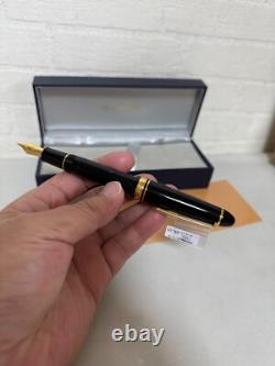 Sailor 1911 Profit Large Fountain Pen Black Gold 21K Music Nib 11-2021-920
