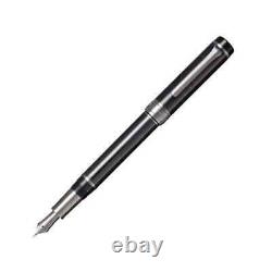 Sailor Fountain Pen 10-5070-420 CYLINT Black Stainless Steel Medium Nib