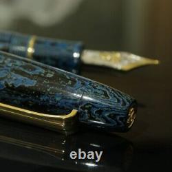 Sailor Fountain Pen Kaiha Naginata Ebonite 21K nib NM rare Limited 400pcs