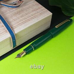 Sailor KOP King Of Pen Ebonite Urushi Iro Miyabi Green 21K Gold Nib Fountain Pen