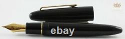 Sailor King Of Pens Ebonite Black With Gold Plated Trim Fountain Pen Gorgeous