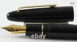 Sailor King Of Pens Ebonite Black With Gold Plated Trim Fountain Pen Gorgeous