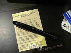 Sailor King Of Pens Ebonite Black With Gold Trim Fountain Pen Gorgeous 21k Nib