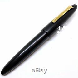 Sailor King of Pen Ebonite Black with Gold Trim 21K nib Fountain Pen Ink Set