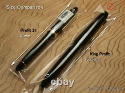 Sailor King of Pen (KOP) BK Ebonite Medium nib 21K & Wooden box 11-7002-420