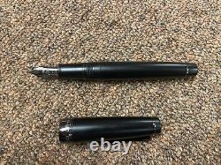 Sailor Pro Gear Imperial Black Fountain Pen 21K H-F Nib, Used (Inked Once)