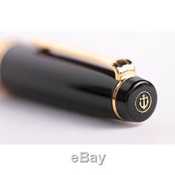 Sailor Professional Gear Black GT 21K Gold Medium Point Fountain Pen 11-2036-420