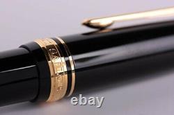 Sailor Professional Gear Gold Fountain Pen Black Medium Nib 11-2036-420