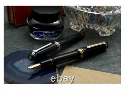 Sailor Professional Gear Gold Fountain Pen Black Medium Nib 11-2036-420