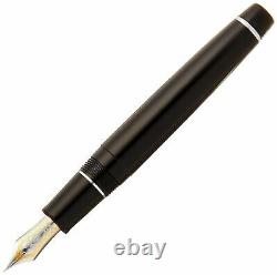Sailor Professional Gear Silver Fountain Pen Black Medium Nib 11-2037-420