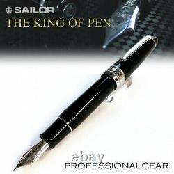 Sailor Professional Gear Silver KOP Fountain Pen Broad Nib 10-9619-620