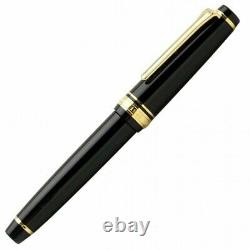 Sailor Professional Gear Slim Gold Fountain Pen Black Fine Nib 11-1221-220