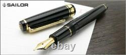 Sailor Professional Gear Slim Gold Fountain Pen Black Medium Nib 11-1221-420