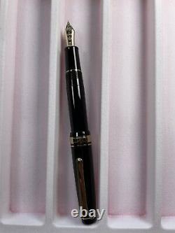 Sailor Professional Pro Gear Slim Mini Black Gold Fountain Pen 14k Fine Nib