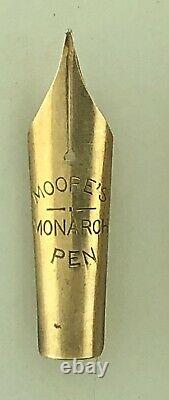 Scarce Huge Moore Monarch Fountain Pen 14 KT Nib New Stock Fine