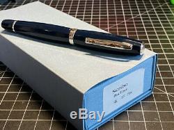 Scribo Feel Fountain Pen, Blue Black, 14k Flex XXF to BBB Med/Full Flex