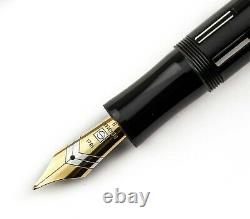 Senator President Black & Gold Fountain Pen 18k B Nib NOS (W. GERMANY)