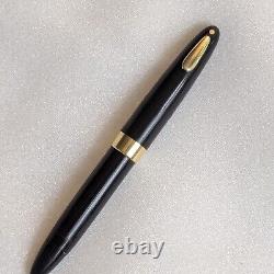 Shaeffer White Dot Tuckaway Statesman Black Fountain Pen with 14k Nib