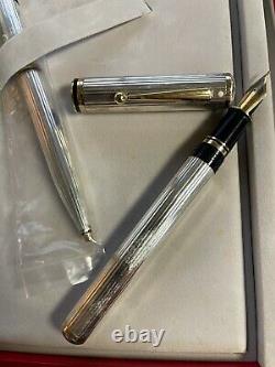 Sheaffer Connaisseur Sterling Silver Fountain Pen and Ballpoint Pen Set