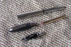 Sheaffer Legacy 2 Platinum & Black Fountain Pen 18K Medium NIB