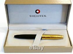 Sheaffer Legacy Fountain Pen In Black Lacquer & Gold Cap With 18k Nib Nr Mint