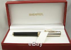 Sheaffer Levenger Royal Connaisseur Black withPalladium Cap Fountain Pen in Box