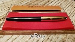 Sheaffer PFM Pen For Men Fountain Pen Snorkel Black 12k Gold Filled Cap 14k Nib