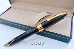 Sheaffer Snorkel Pfm III O/size Fountain Pen Black C1960 F/restored With Case