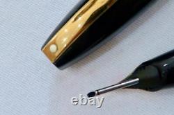 Sheaffer Snorkel Pfm III O/size Fountain Pen Black C1960 F/restored With Case