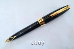 Sheaffer Snorkel Pfm III O/size Fountain Pen Black C1960 F/restored With Case