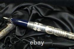 Sheaffer Stars of Egypt Limited Ed Sterling Silver Fountain Pen #18/360 18Kt Nib