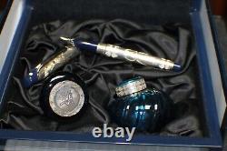 Sheaffer Stars of Egypt Limited Ed Sterling Silver Fountain Pen #18/360 18Kt Nib